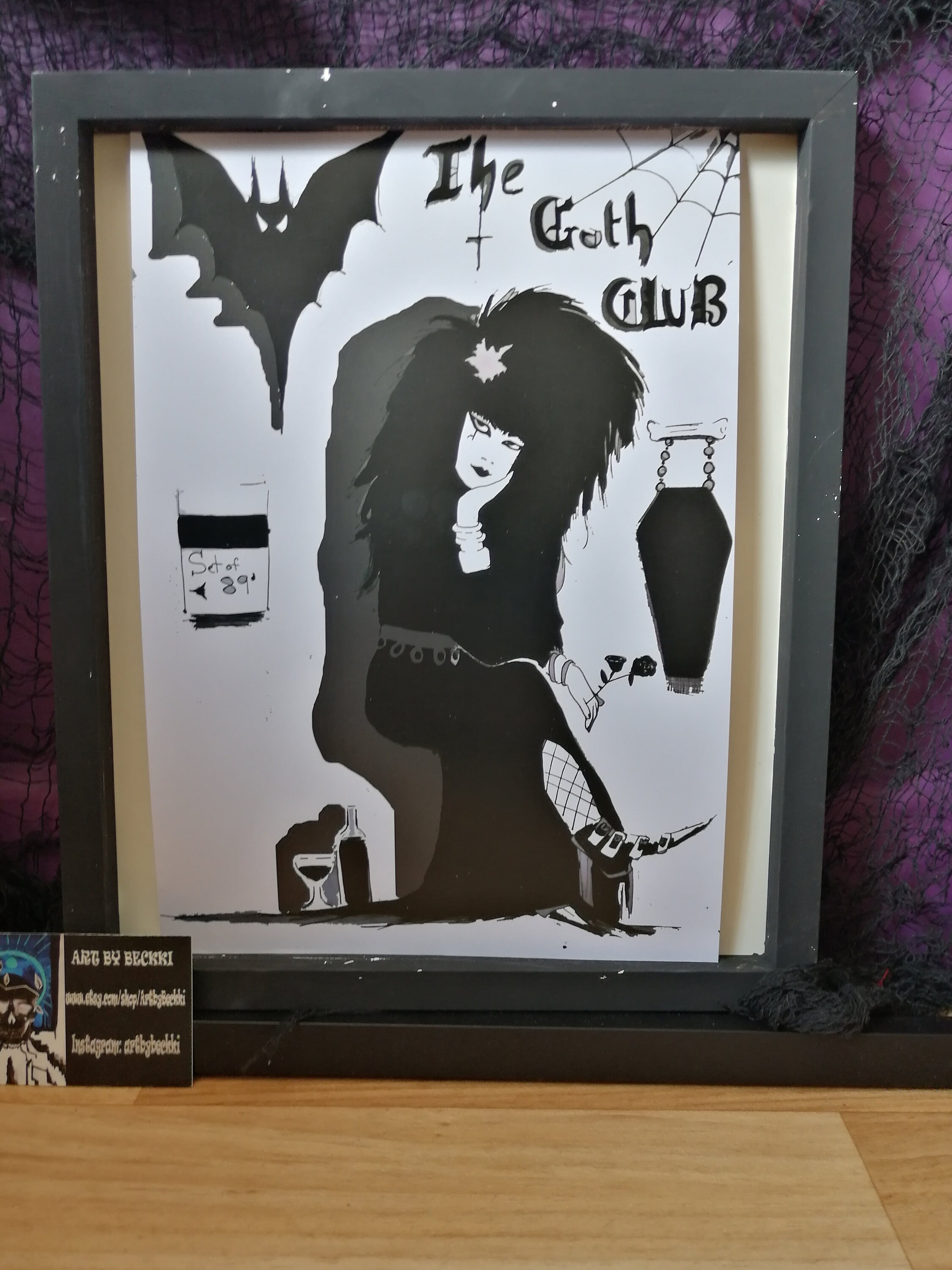 Original A4 Gothic Trad Goth Gothic Rock Inspired Print the - Etsy