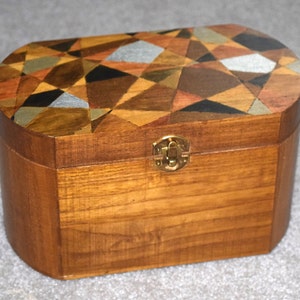Woodburned storage box