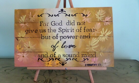 power love and a sound mind scripture