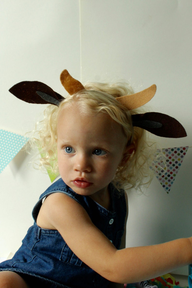 Goat Ears Animal Headband Etsy