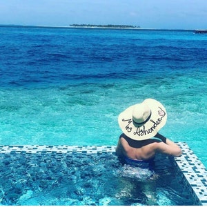 Mrs Wide Brim Floppy Hat