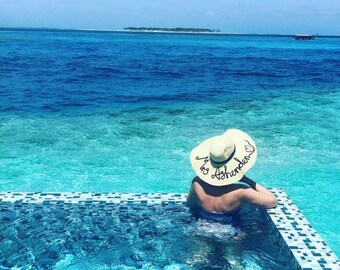 Mrs Wide Brim Floppy Hat
