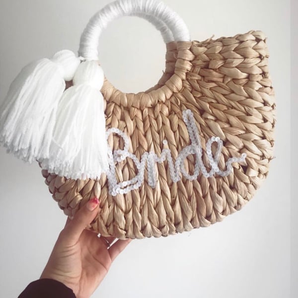 Bride Curved Basket Handbag