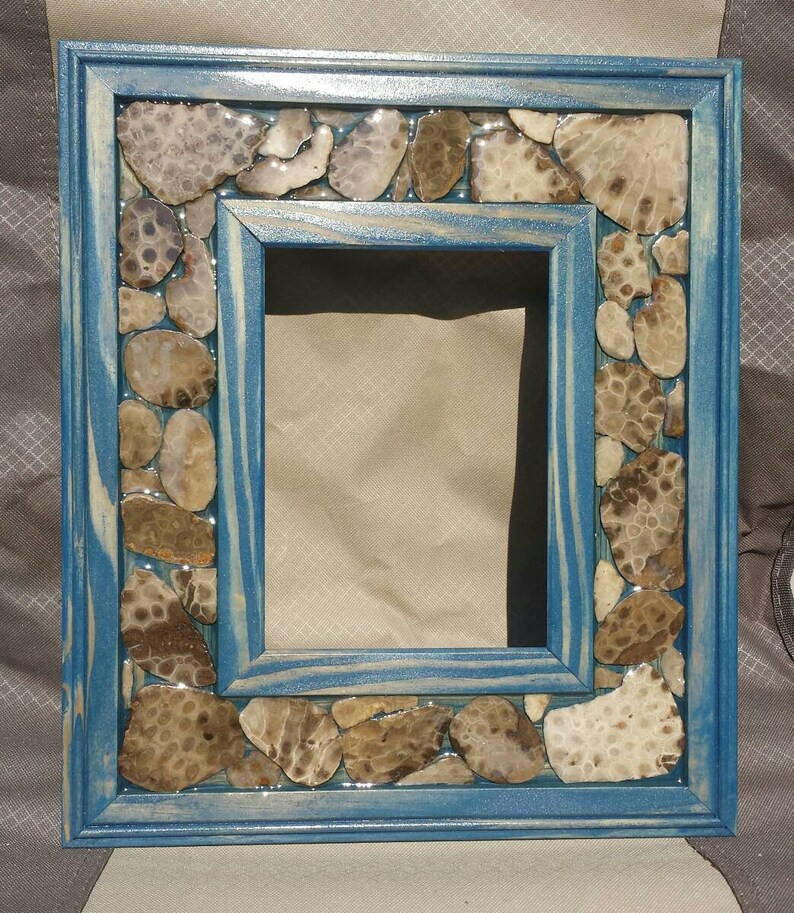 57 Petoskey Stone picture frame Etsy