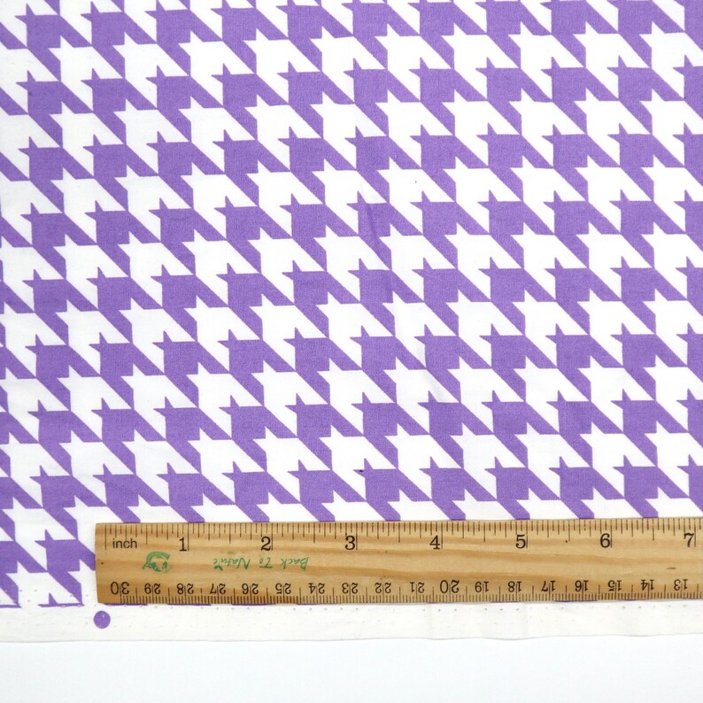 Houndstooth Fabric Pink and White Purple and White Etsy