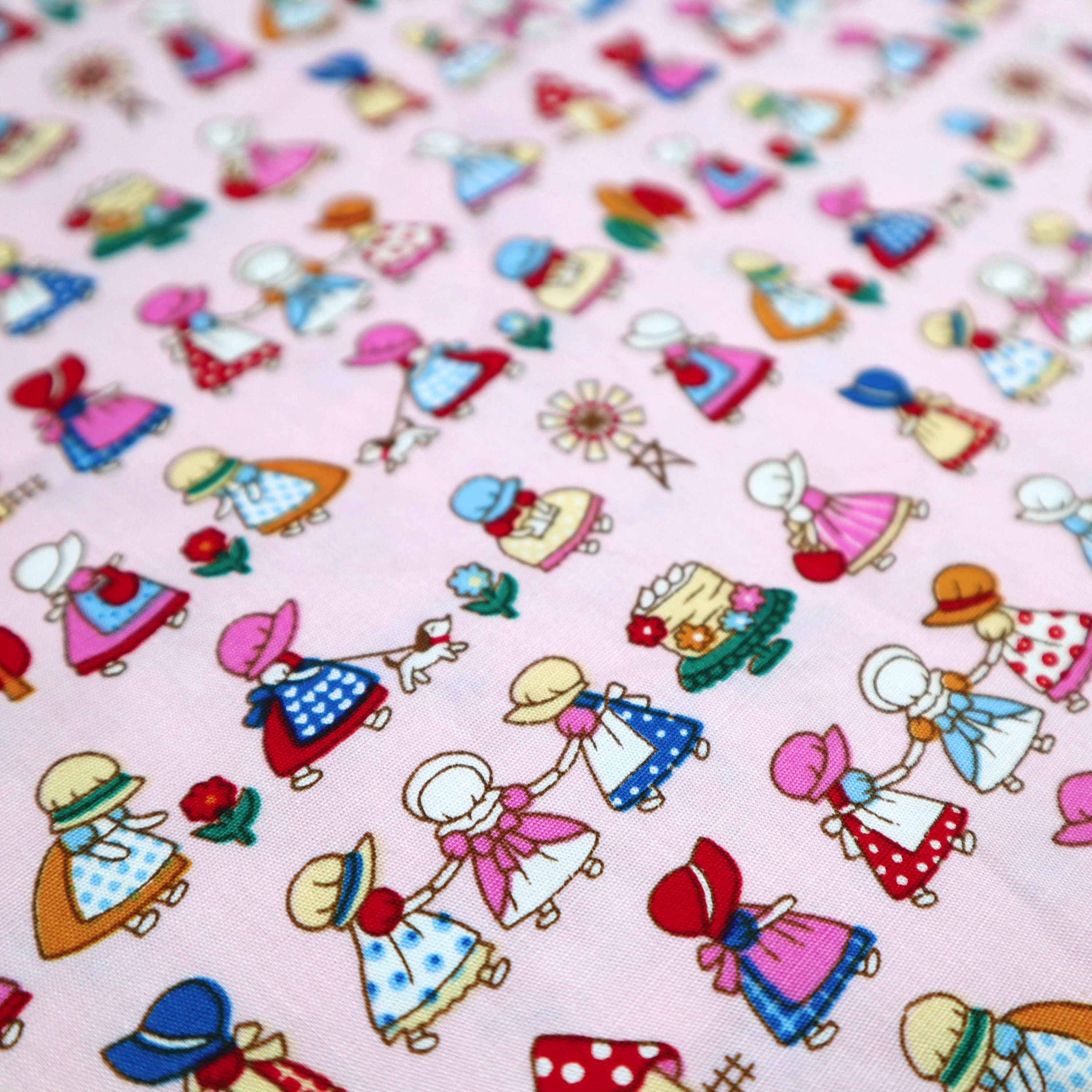 Cute Little Girl Cotton Fabric Sweet Little Girl Printed on Etsy