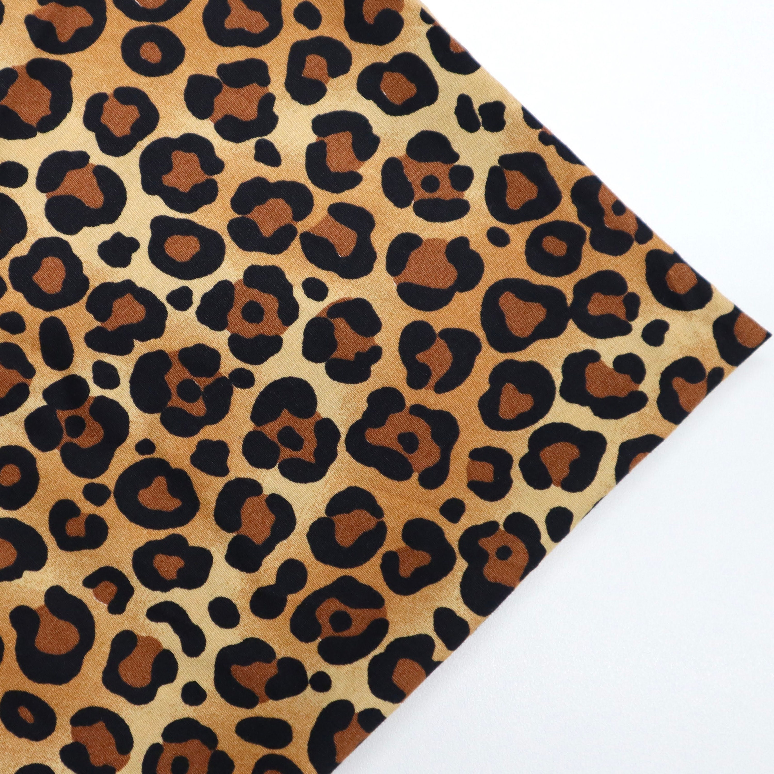 Leopard Cotton Fabric Leopard Skin Cotton Fabric Cheetah Etsy