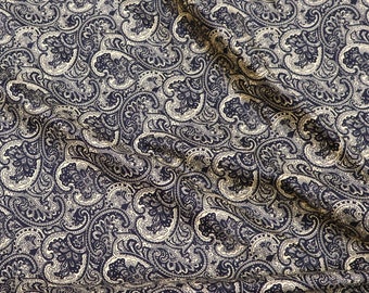 Big Paisley Coton Indien Main bloc neuf tissu Handmade Craft Couture 2.5 Yd environ 2.29 m 