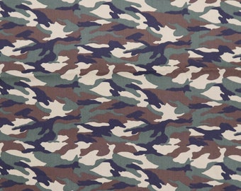 Camouflage Cotton Fabric - Soldier Camouflage Fabric, Military Fabric, Soldier Fabric, Army Fabric ,Quilting Cotton Fabric by the Yard