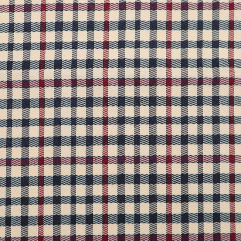 Classic Tartan Checks Cotton Fabric Brown Red Black Checks Etsy