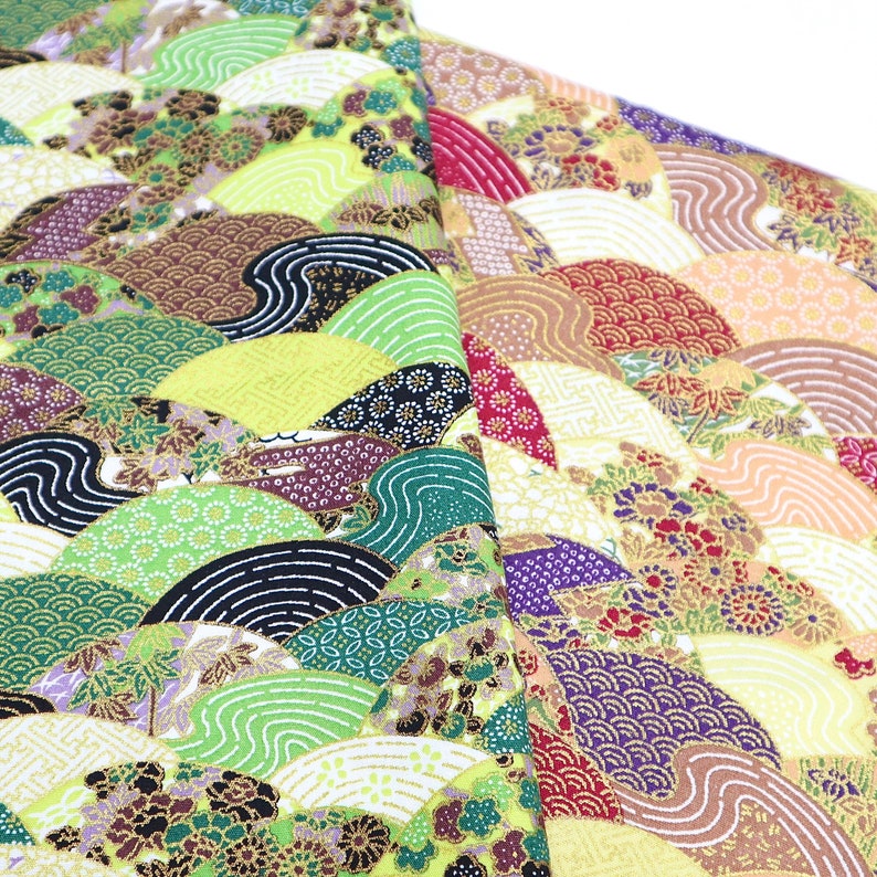 Beautiful Japanese Wave Cotton Fabric Japanese Traditional | Etsy Canada