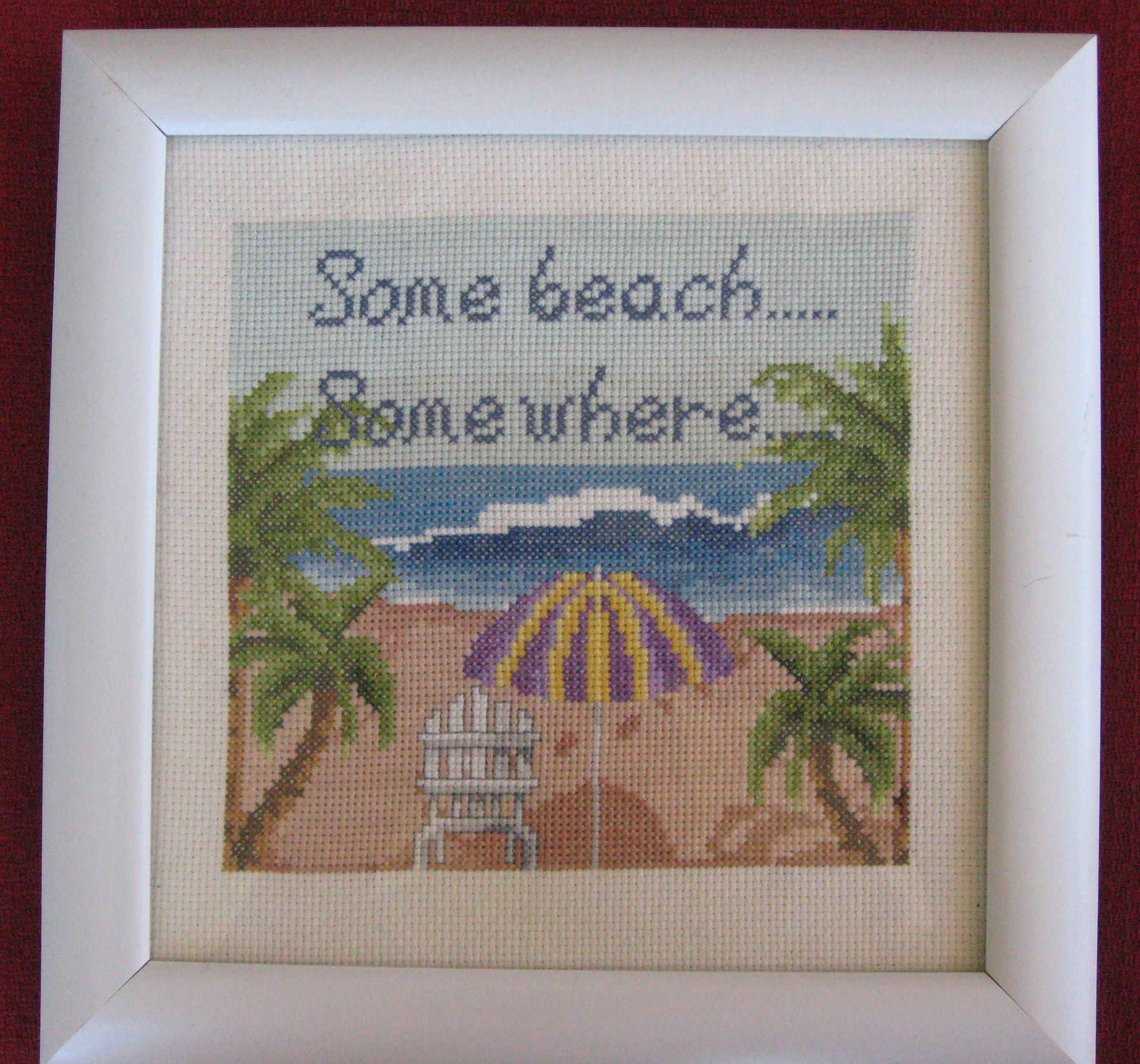 Cross Stitch Beach Etsy