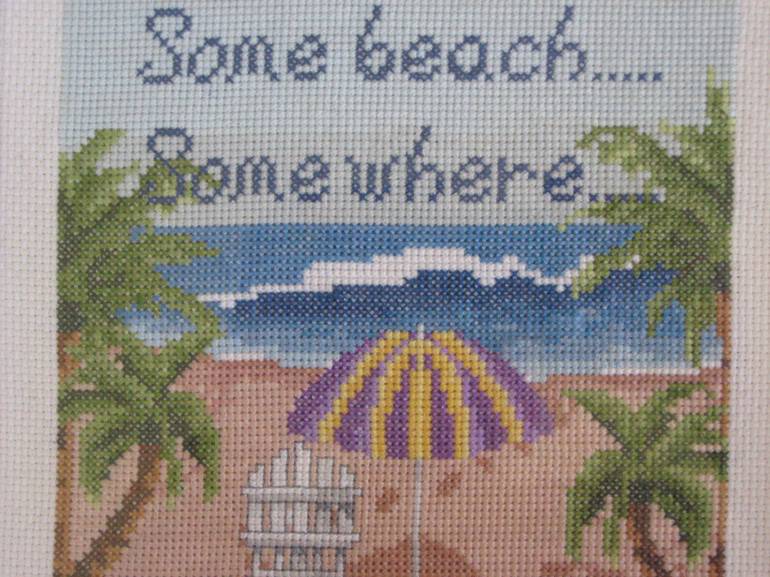 Cross Stitch Beach Etsy