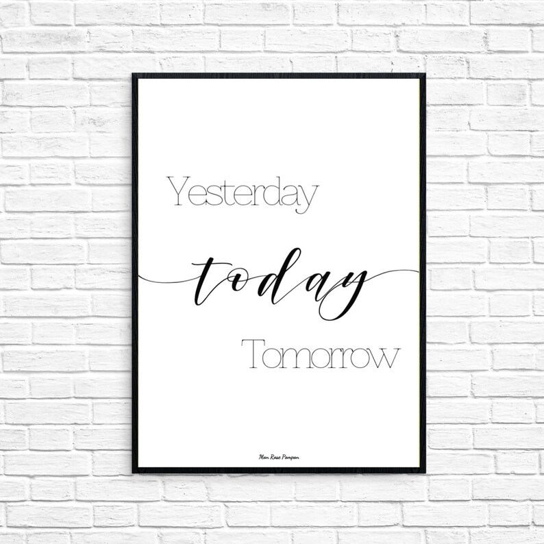 Affiche noir et blanc Affiche citation Poster design Etsy Affiche noir et blanc Affiche citation Poster design Etsy