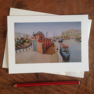 Wapping Wharf, Bristol - Greetings Card - Bristol Print - Bristol art - Bristol docks - Birthday Card