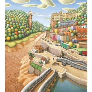 Hotwells, Bristol Print - limited edition - Hotwells Art - Hotwells Artwork - Bristol Art - Hotwells Wall Art - Hotwells Gift