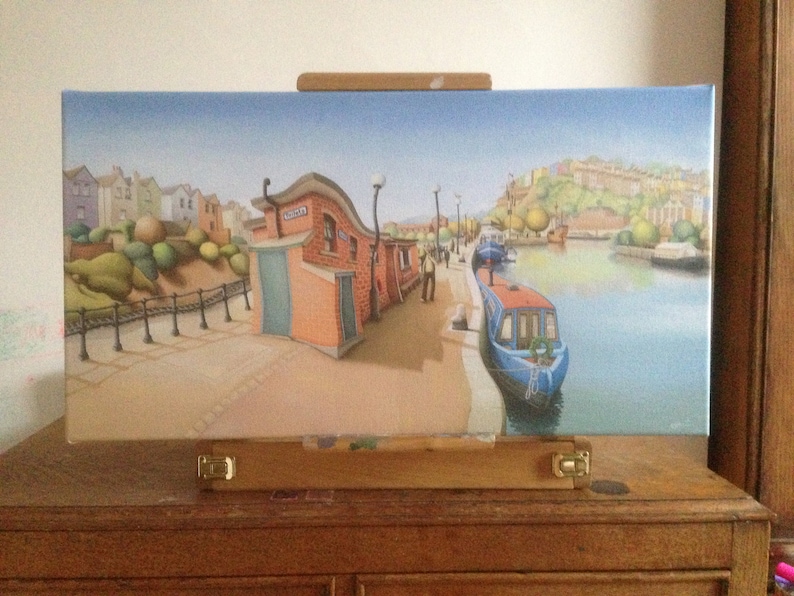 Bristol Print Wapping Wharf Canvas Limited Edition Giclee Etsy