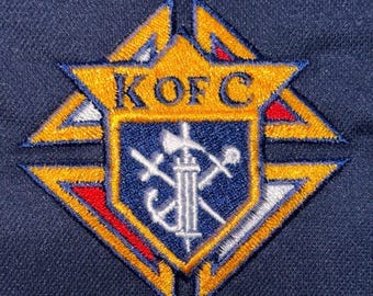 Knights of Columbus Custom Embroidered  Polyester Polo Shirt - FREE standard SHIPPING