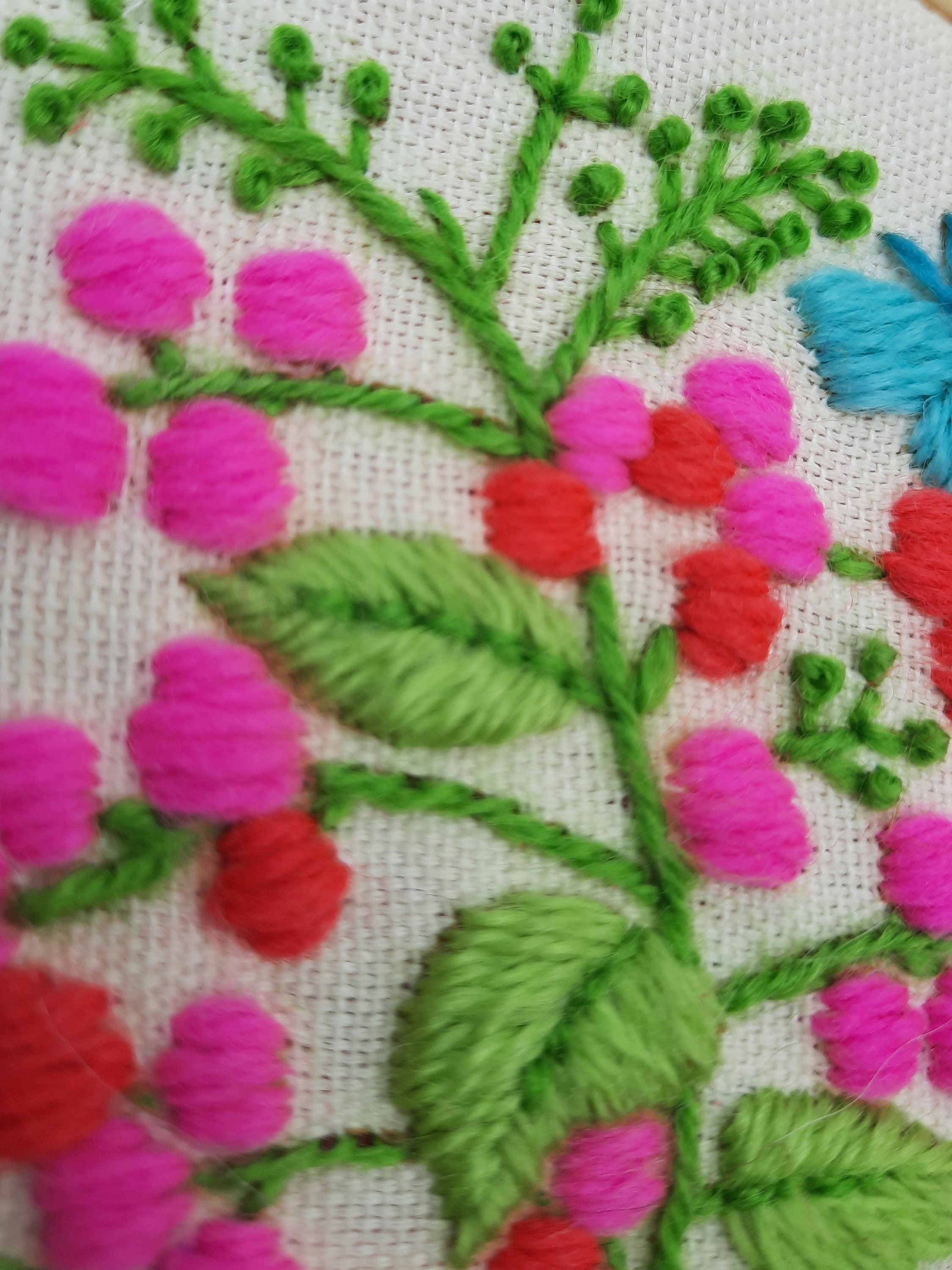 Dimensions Kit de Broderie: Crewel: Roses Trémières en Fleurs