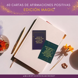 Cartas de Afirmaciones Positivas para Mujeres Exitosas Edición MAGIC | Riqueza, Abundancia y Mentalidad Poderosa | Descarga Inmediata
