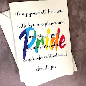 Carte LGBTQ pour un proche lors de son coming out. Prise en charge d'un ami gay ou transgenre.