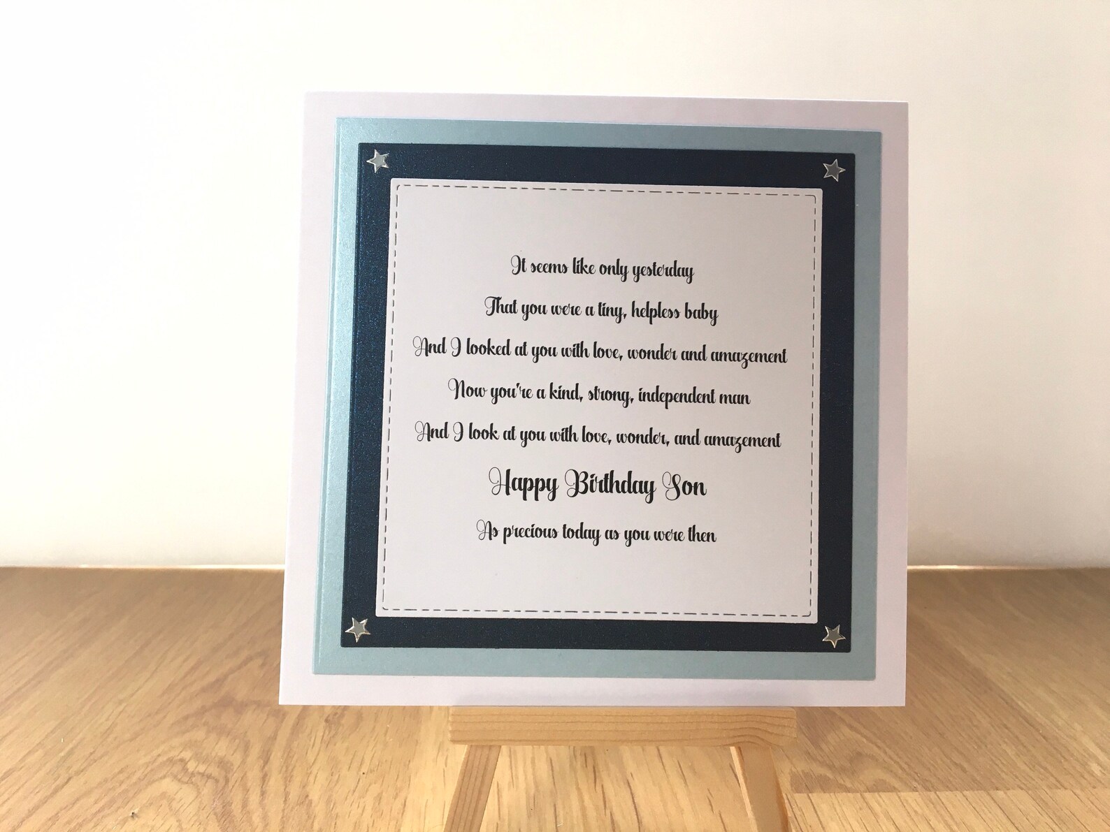 Birthday card for grown up son precious son's birthday Etsy