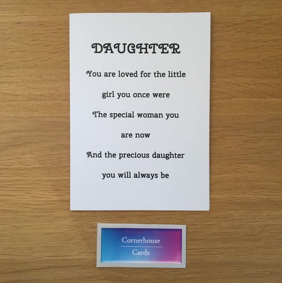 Card for grown up daughter special daughter's birthday Etsy