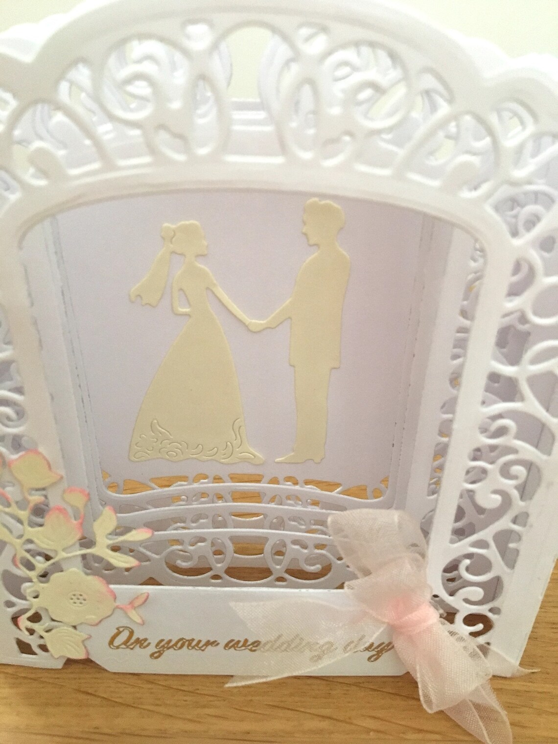 3D-Karte zur Hochzeit elegante Hochzeitskarte für Braut und | Etsy