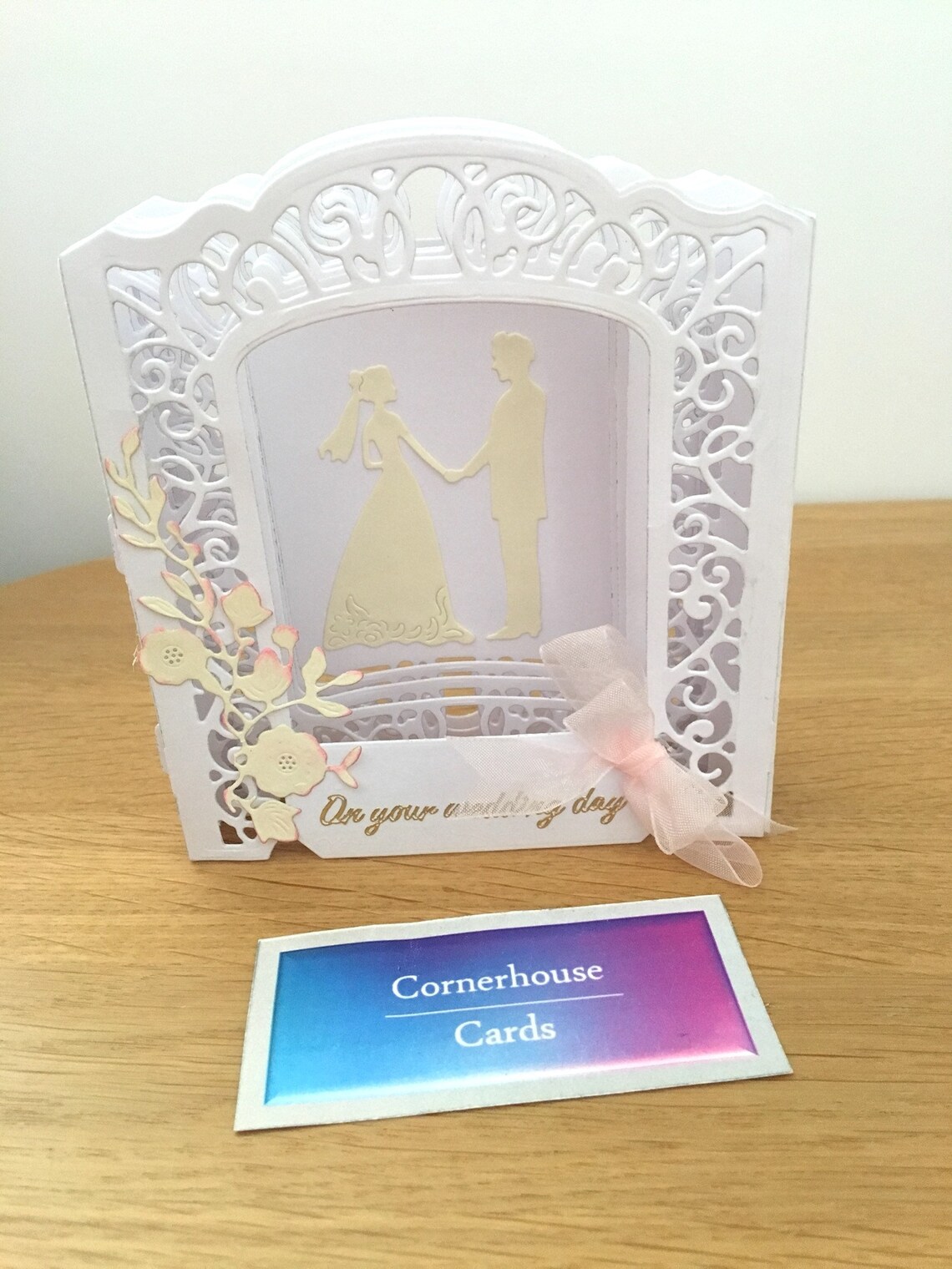 3D-Karte zur Hochzeit elegante Hochzeitskarte für Braut und | Etsy