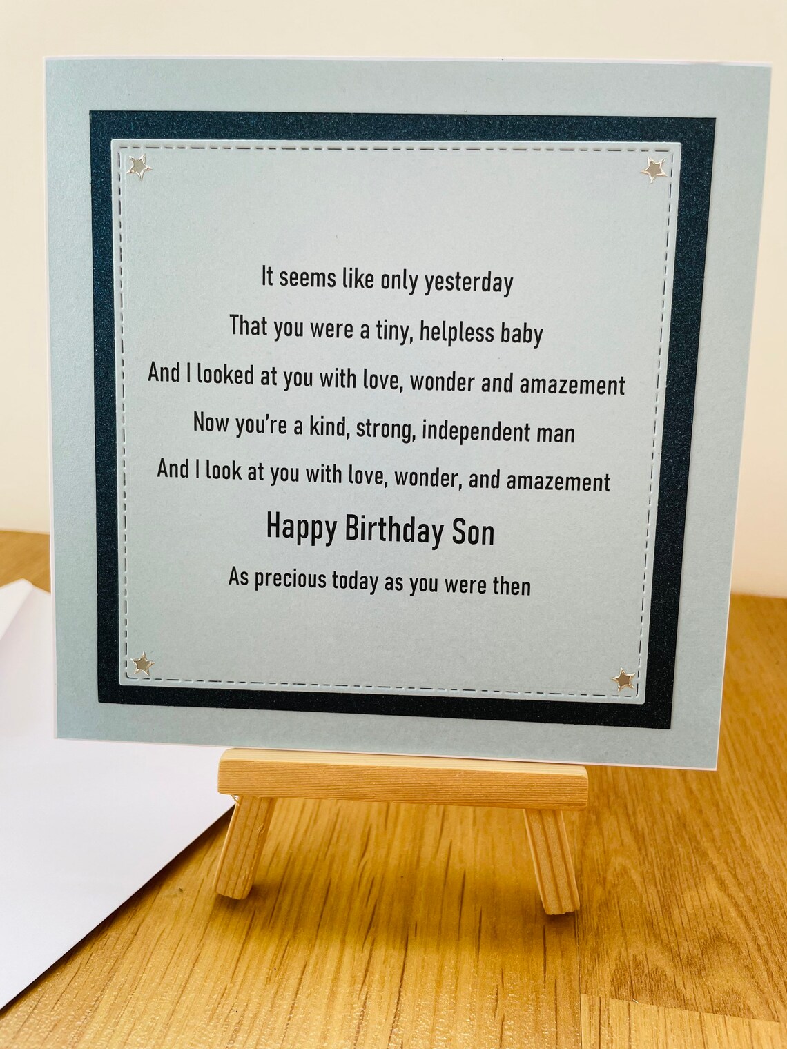 Birthday card for grown up son precious son's birthday Etsy