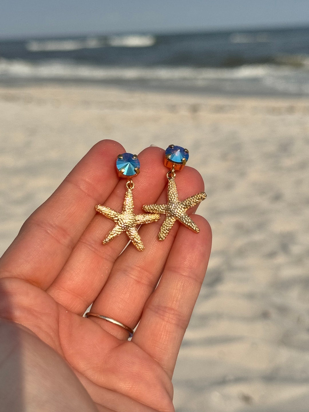 Starfish Drop Earring