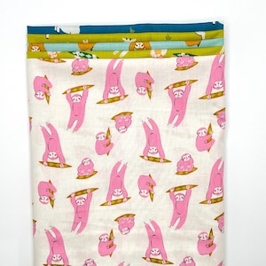 Animal Animal by Ruby Star Collaborative for Moda ~ 5 Fat Quarter Bundle ~ Sloth and Baby Goats