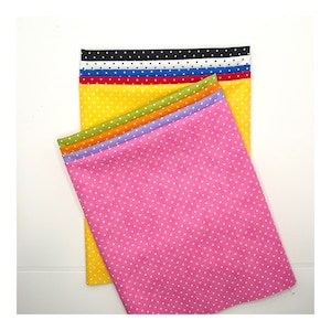 Moda Basics "ESSENTIAL DOTS"  ~ NeW 9 Fat Quarter Bundle ~ Colorful Tiny Dots