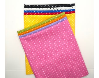 Moda Basics "ESSENTIAL DOTS"  ~ NeW 9 Fat Quarter Bundle ~ Colorful Tiny Dots