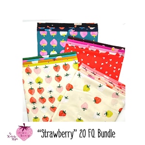 Strawberry by Kimberly Kight - Ruby Star Society for Moda ~ 20 Fat Quarter Bundle ~ Modern Strawberry Fun