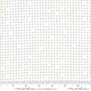 Moda "Modern Background More Paper" by Zen Chic ~ Plus Signs ~ 1675 13 White  ~ By The Half Yard (Continuous)