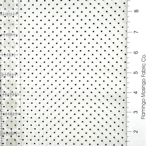 Moda Basics &quot;ESSENTIAL DOTS&quot;  ~ 8654 57 White/Black ~ Black Pindots on a White Background ~ By The Continuous Half Yard