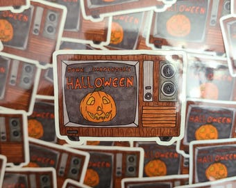 John Carpenter's Halloween 1978 classic horror TV sticker