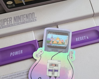 holographic SNES Zelda sticker