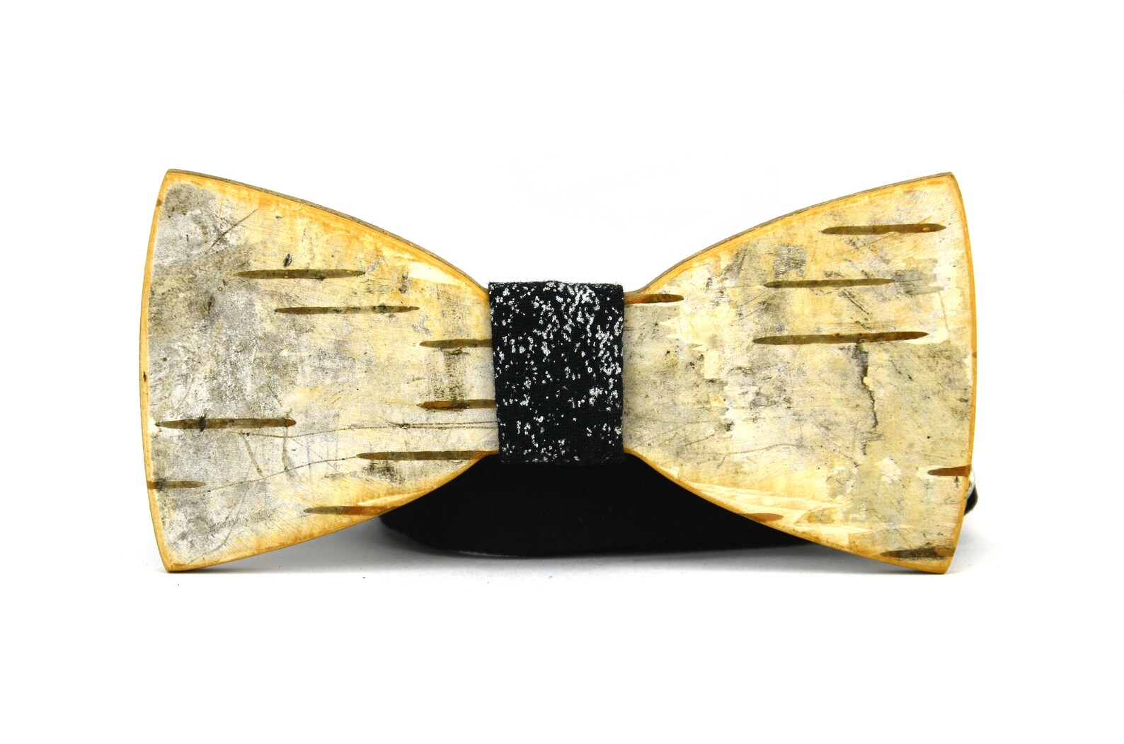 Wooden Birch Bow Tiebirch Barkhandmade Bow Etsy