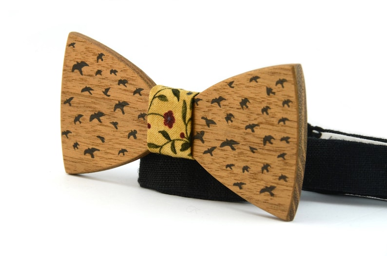 Wooden Bow Tie Wood Bow Ties for Men Wooden Bowtiewood Bow Etsy