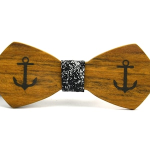 Wooden bowtie anchor,Wooden bowtie,Handmade bowtie,Anchors,Bowties for men,Wood bow tie,Bow tie wood,Double sided bow tie,Men&#39;s bowtie