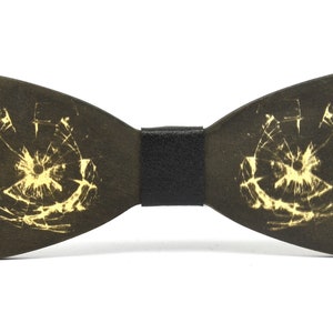 Wooden bow tie - Chicago,Black wooden bow tie,Handmade black bow tie for men,Wooden bow tie,Men&#39;s bow tie,Wood bowtie,Wooden bowties for men