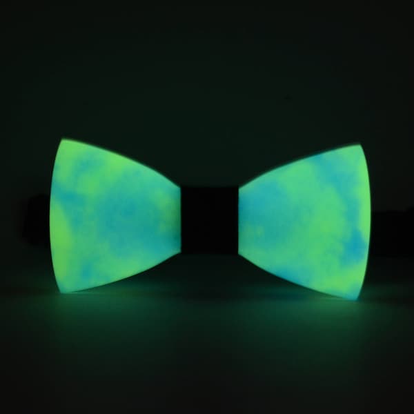 Glow in the dark bow tie,luminescent bow tie,Stone bow tie,Solid surface bow tie,Stone bowtie,Glowing bow tie,Men's Bow tie,Space bow tie