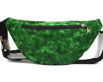 Grüne Gürteltasche,Baumwolle,Bauchtasche,Duck Canvas Tasche, Festival Tasche, Reisetasche, Hands Free Tasche, Frühlingslook, Baumwolltasche,Vegan Gürteltasche