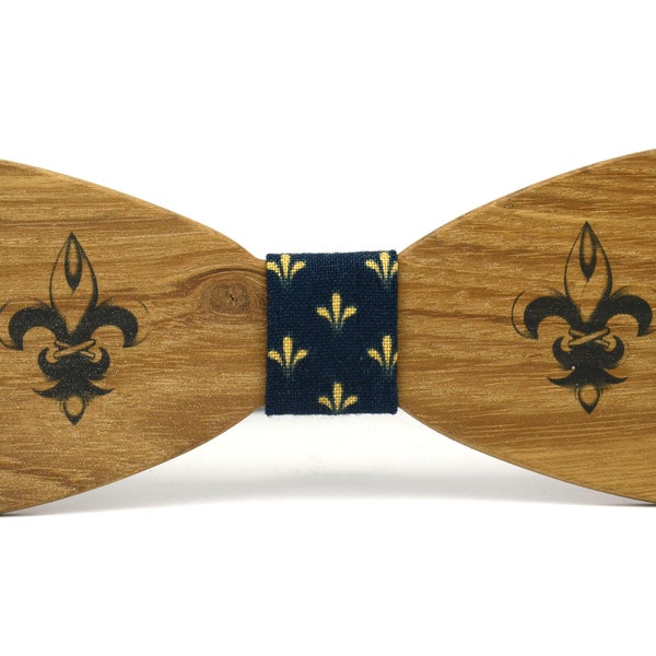 Wooden bow tie"Fleur de Lys",wooden bowtie,bowties for men,wooden bow tie,wood bow tie,wood bowtie,men's bow tie,iris,noeud papillon en bois