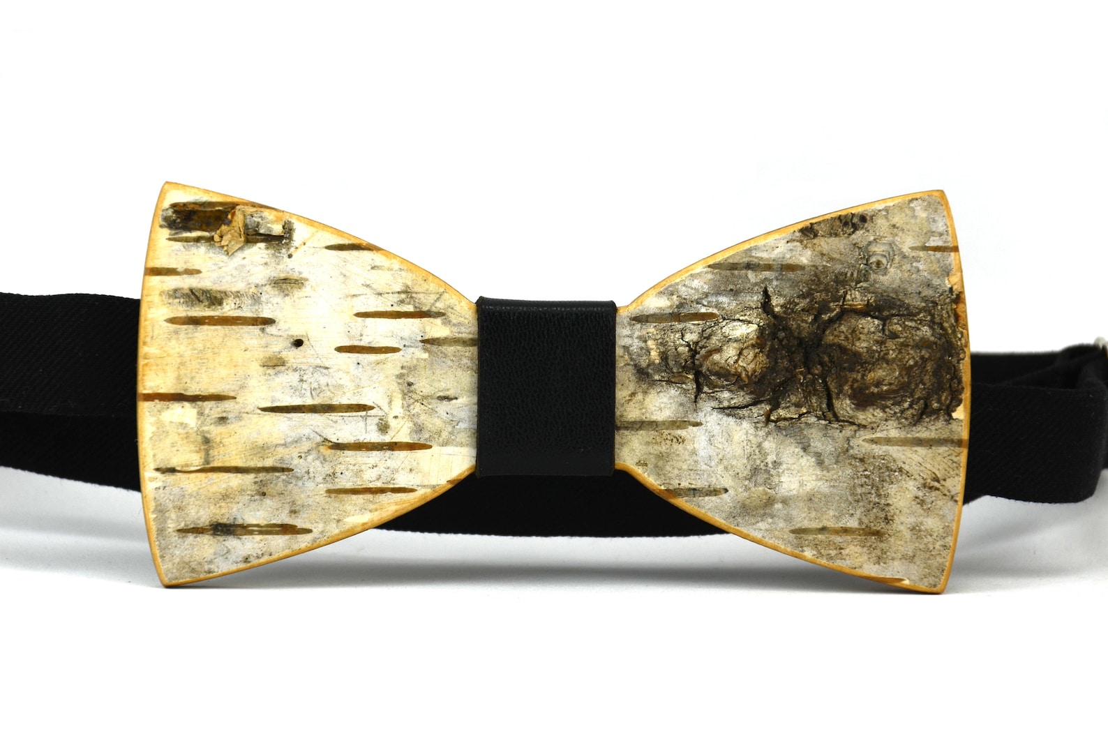 Wooden Birch Bow Tiebirch Barkhandmade Bow Etsy