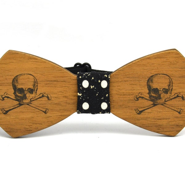 Wooden bow tie "Skulls",wood bow ties,wooden bowtie,wood bow tie,wood bowtie,wedding accessory,red wood bowtie,pajarita con calaveras