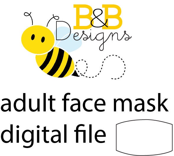 Download Template Adult Face Mask For Sublimation Pdf Svg Png Ai Etsy