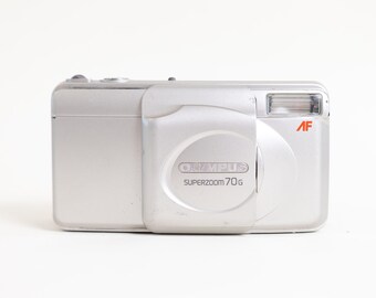 Vintage Olympus LT-1 35mm Film Camera - Green Ultra Compact Point